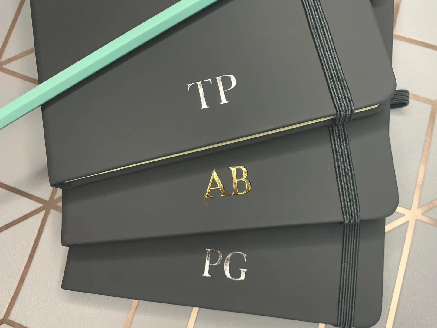 Personalised A5 or A6 Grey Notebook