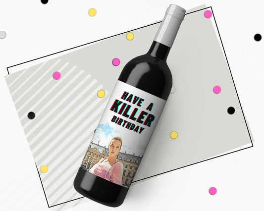 Killing Eve Villanelle Wine Bottle Sticker