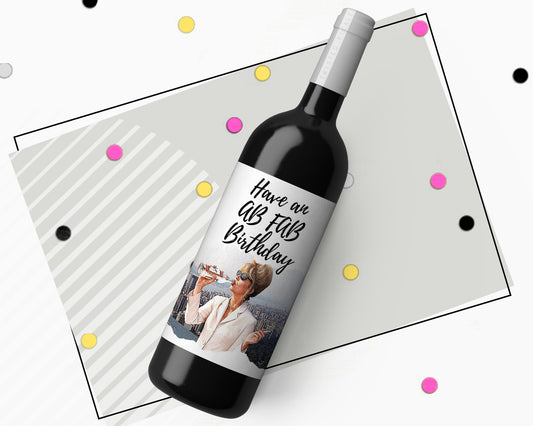 Ab Fab Patsy Wine Bottle Sticker