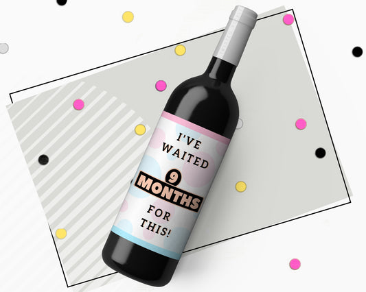 New Mum Congratulations Wine Label