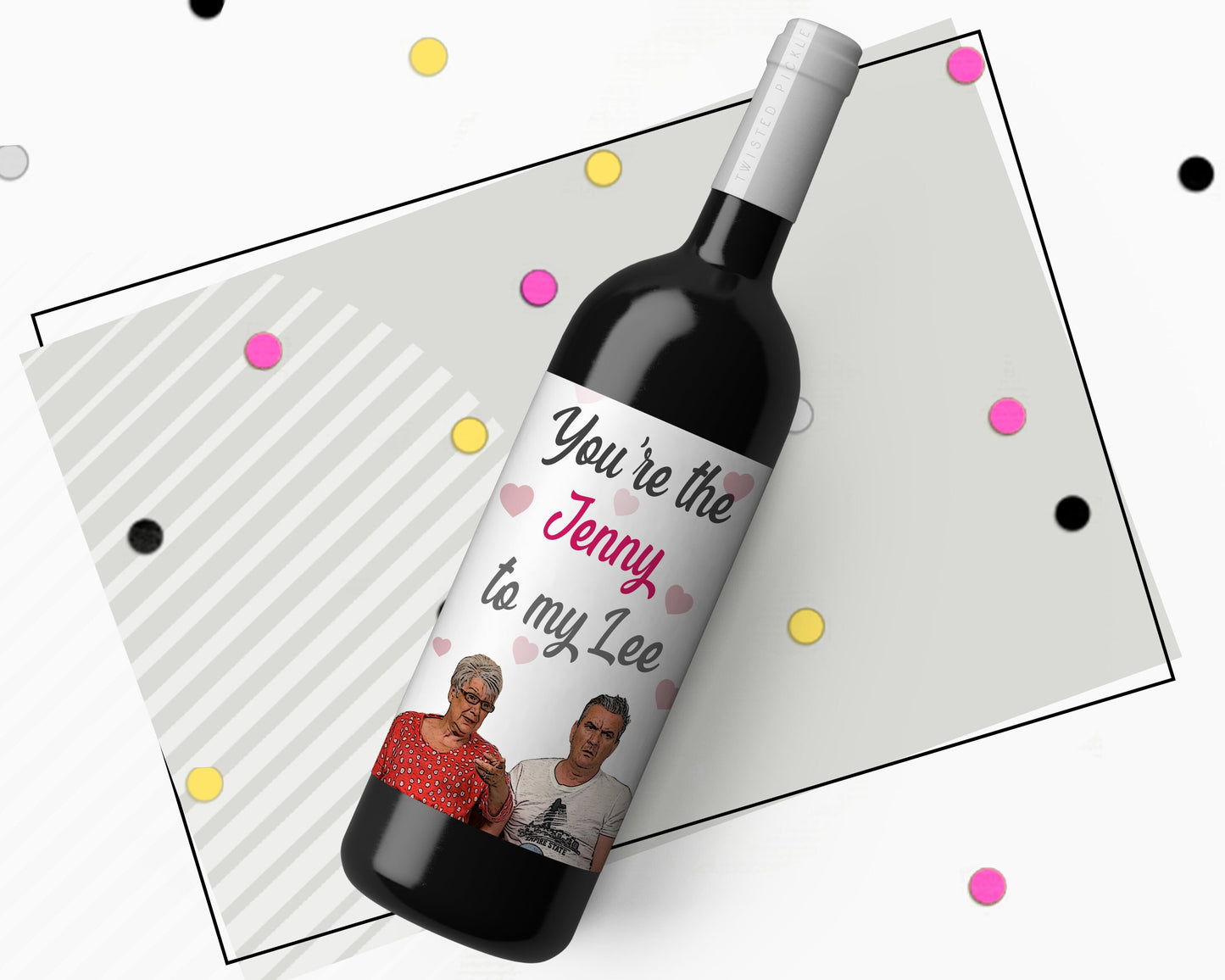Gogglebox Jenny Lee Wine Label