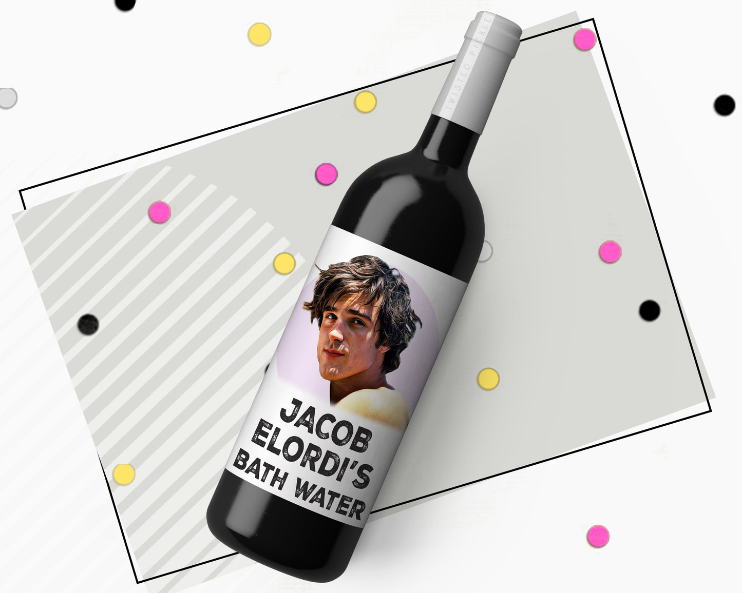 Jacob Elordi's Bathwater - Saltburn Wine Sticker