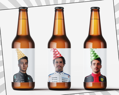Formula 1 Beer Bottle Labels