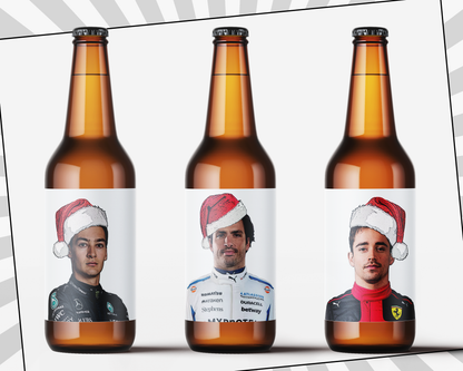 Formula 1 Beer Bottle Labels