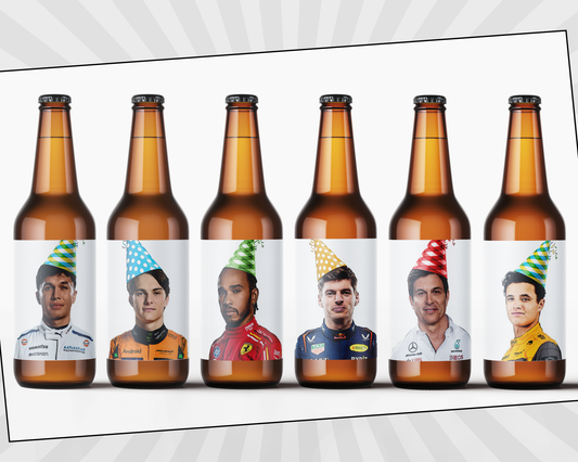 Formula 1 Beer Bottle Labels