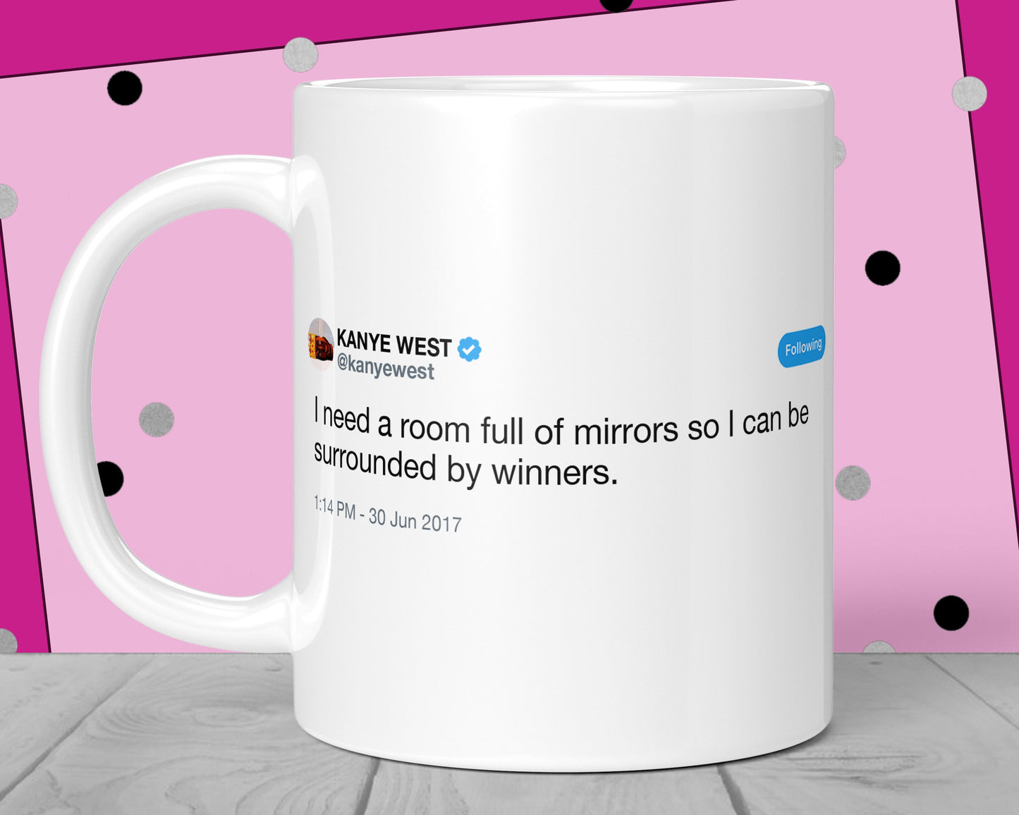 Kanye West Surrounded By Winners Mug