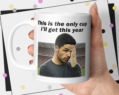 Arsenal Fan Arteta Football Mug