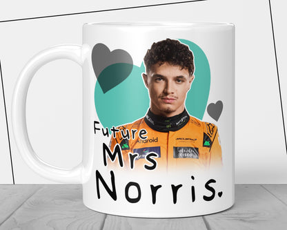Lando Norris Future Mrs Gift Mug