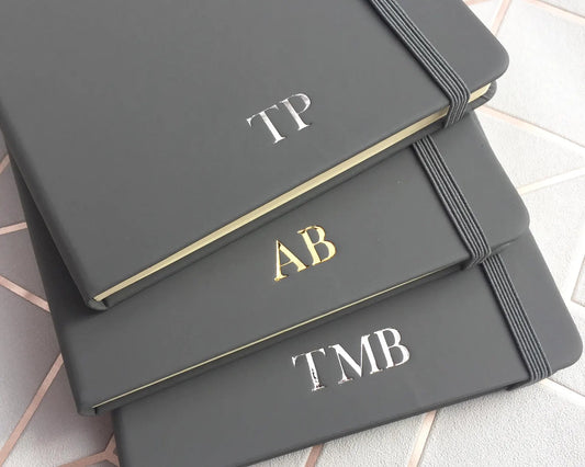 Personalised A5 or A6 Grey Notebook