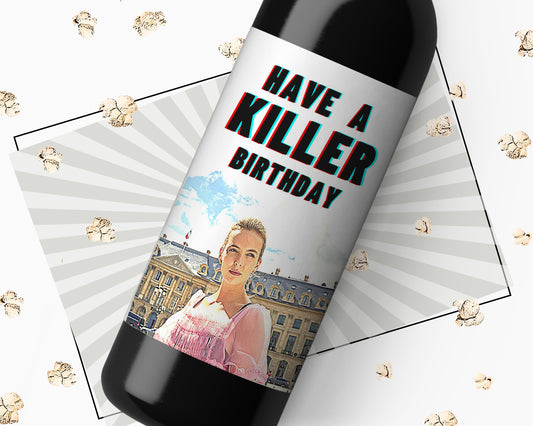 Killing Eve Villanelle Wine Bottle Sticker