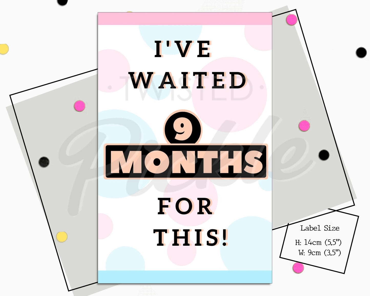 New Mum Congratulations Wine Label