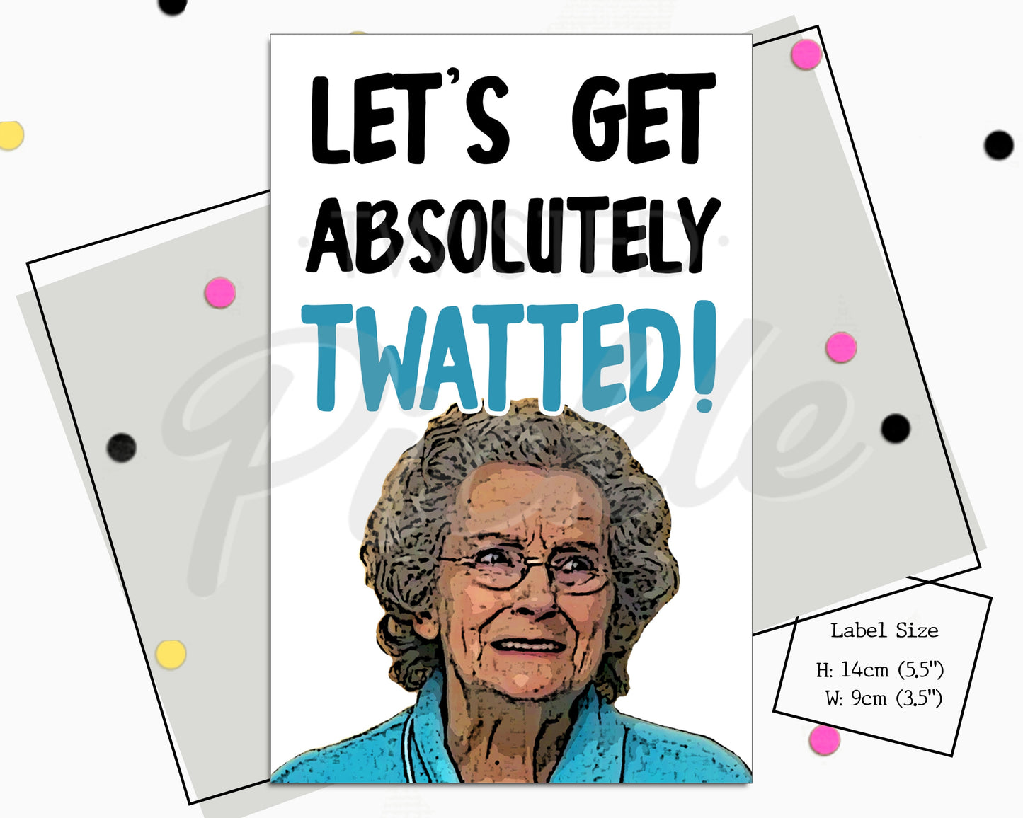 Gavin And Stacey Doris Wine Label