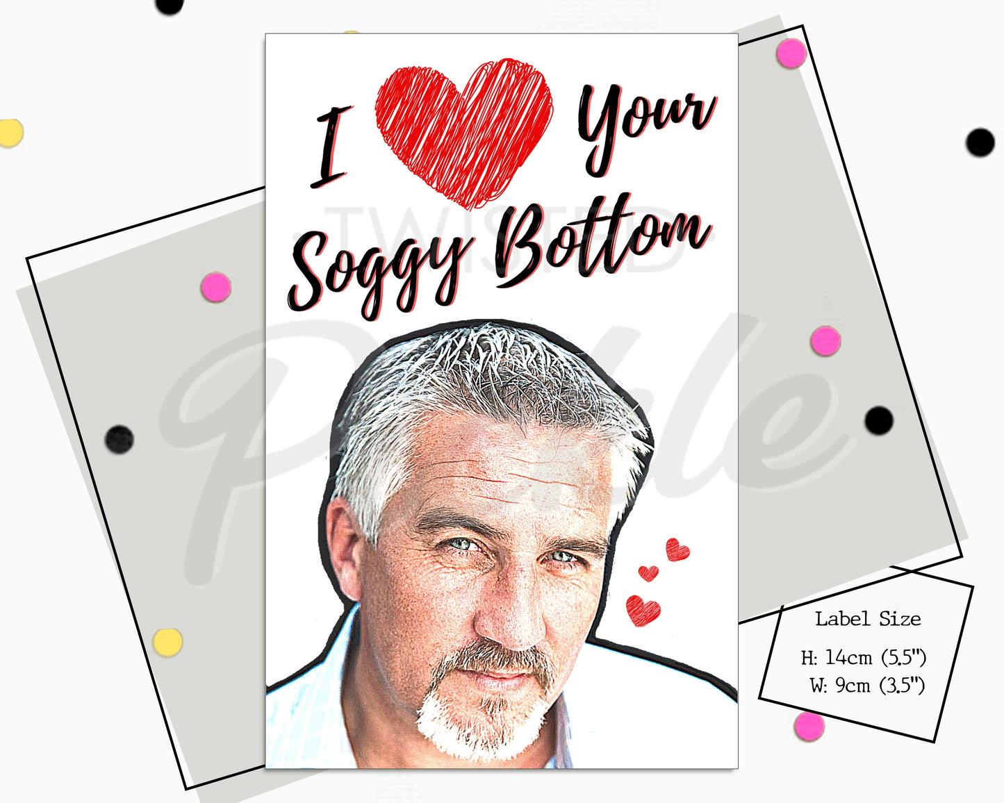 Paul Hollywood Great British Bake Off Wine Sticker