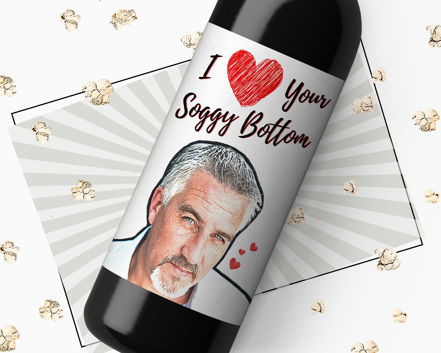 Paul Hollywood Great British Bake Off Wine Sticker