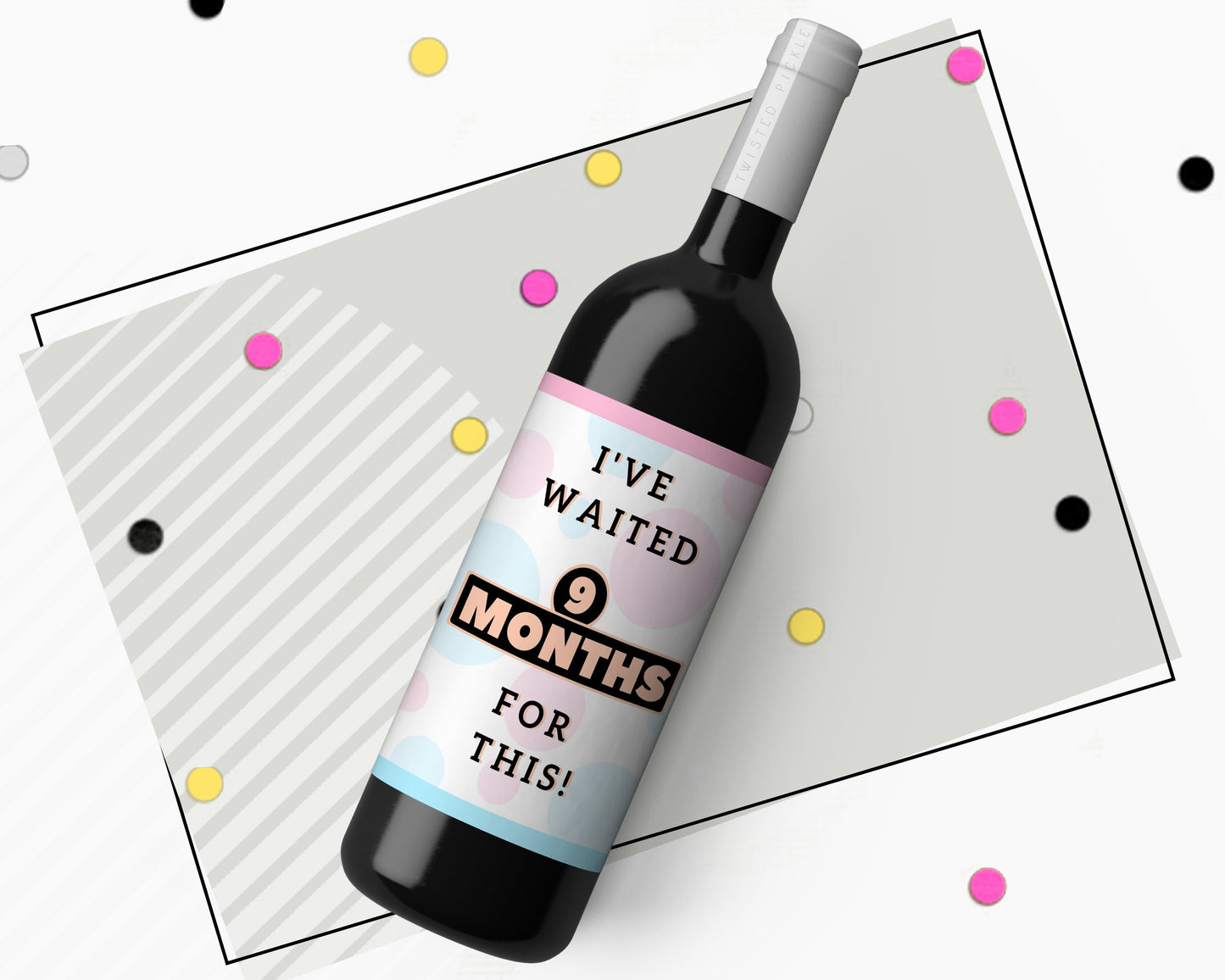 New Mum Congratulations Wine Label