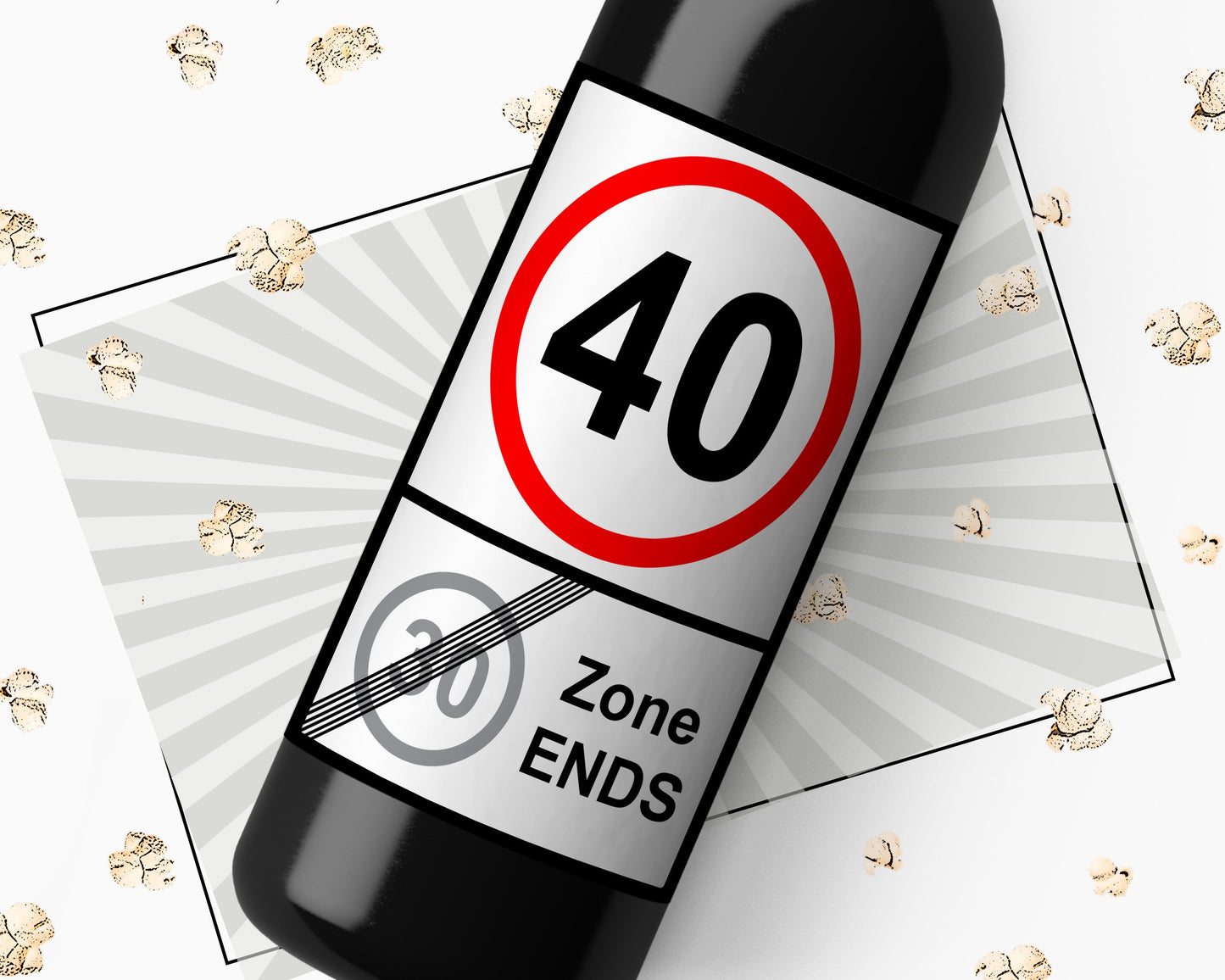 40th Birthday Wine Label Gift