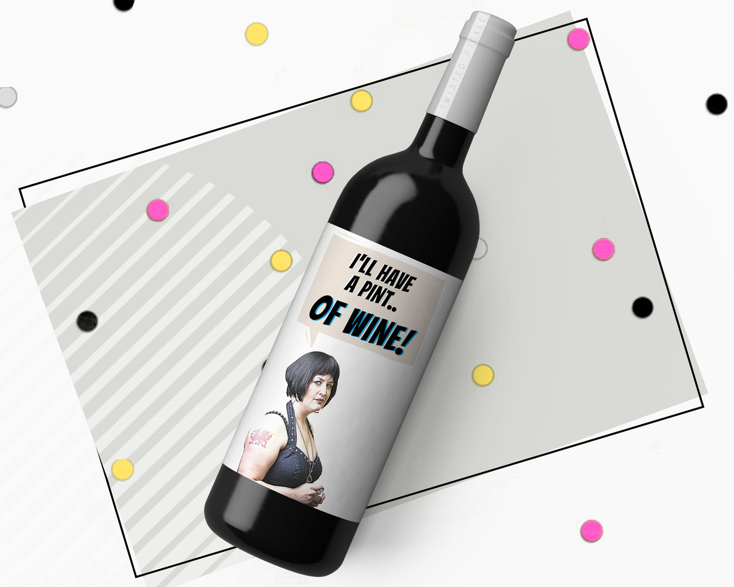 Gavin and Stacey Nessa - I'll Have A Pint Of Wine Sticker