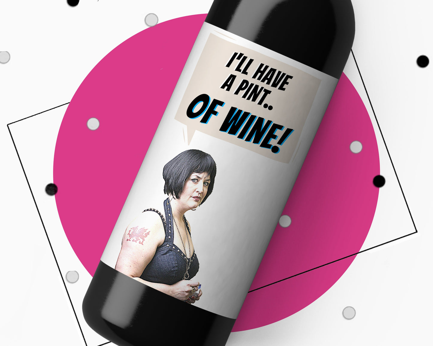 Gavin and Stacey Nessa - I'll Have A Pint Of Wine Sticker