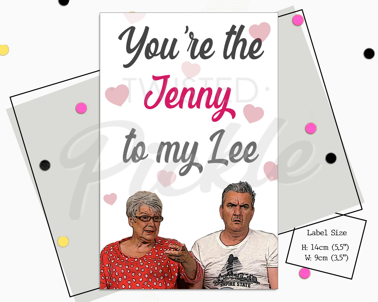 Gogglebox Jenny Lee Wine Label