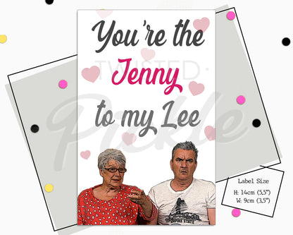Gogglebox Jenny Lee Wine Label