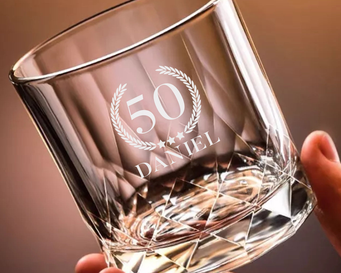 Birthday Gift Personalised Engraved Glass