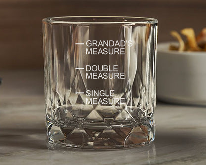 Grandad's Measure Engraved Glass