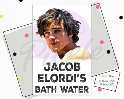 Jacob Elordi's Bathwater - Saltburn Wine Sticker