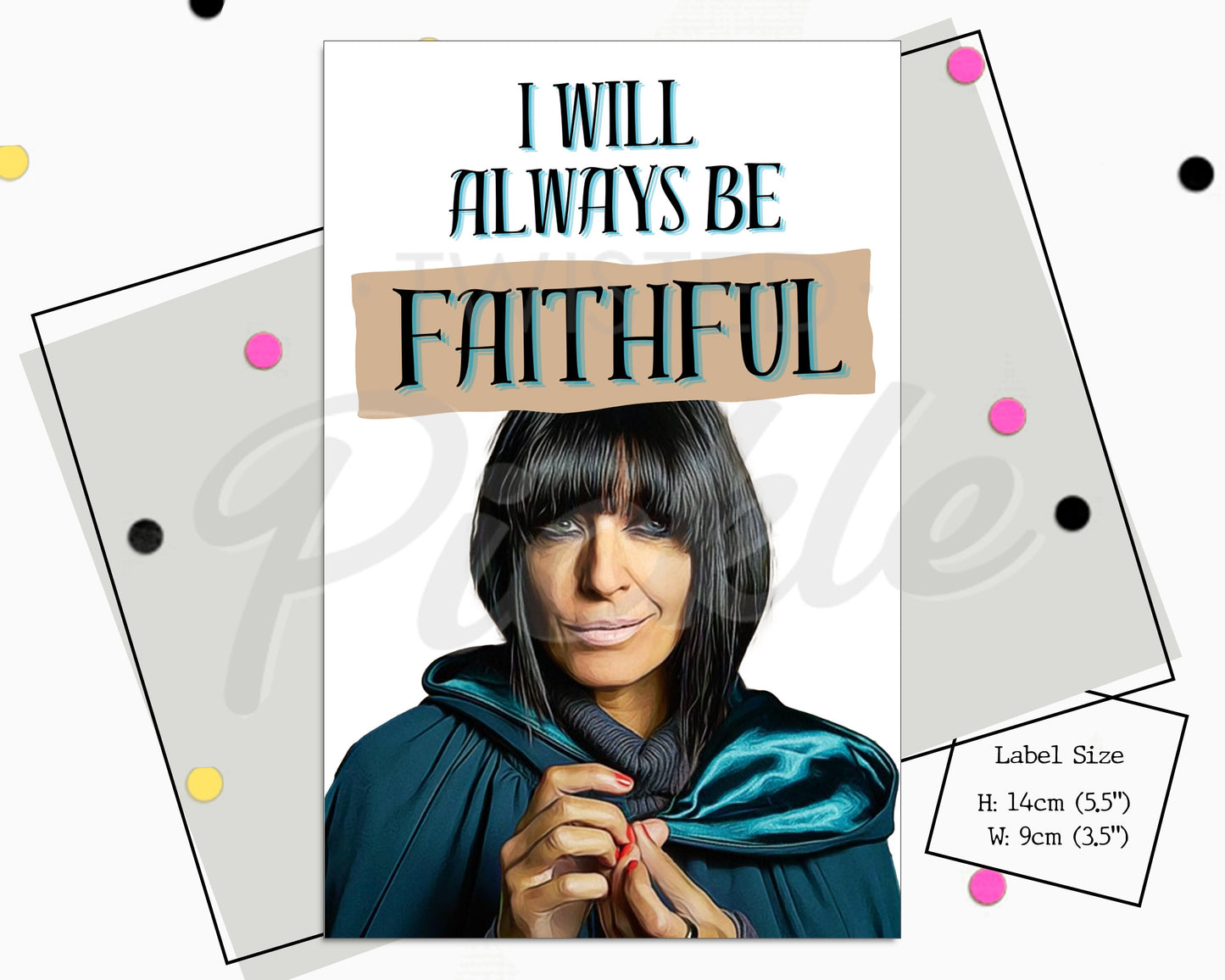 The Traitors Valentines Card Wine Sticker