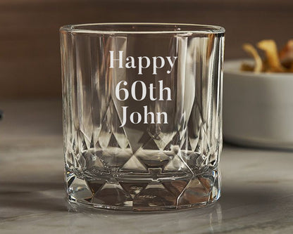 Personalised Happy Birthday Glass