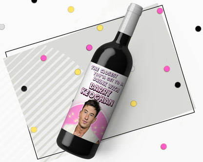 Barry Keoghan Saltburn Fan Wine Sticker