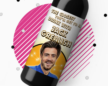 Jack Grealish Funny Wine Label