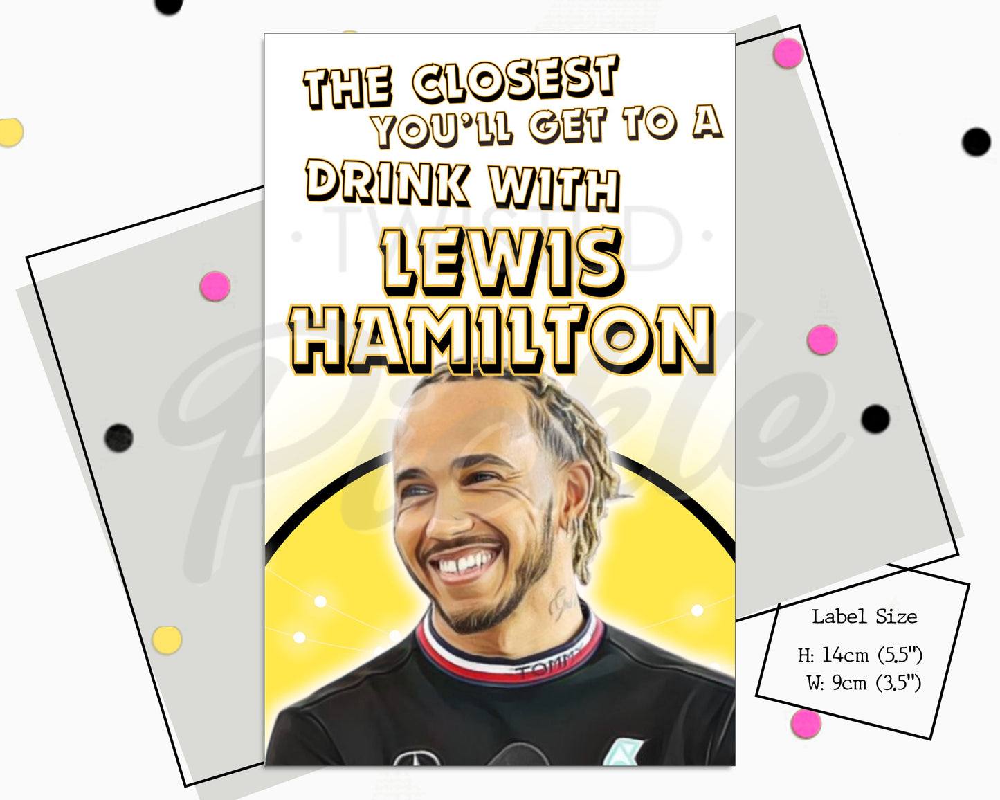 Lewis Hamilton Fan Present Sticker