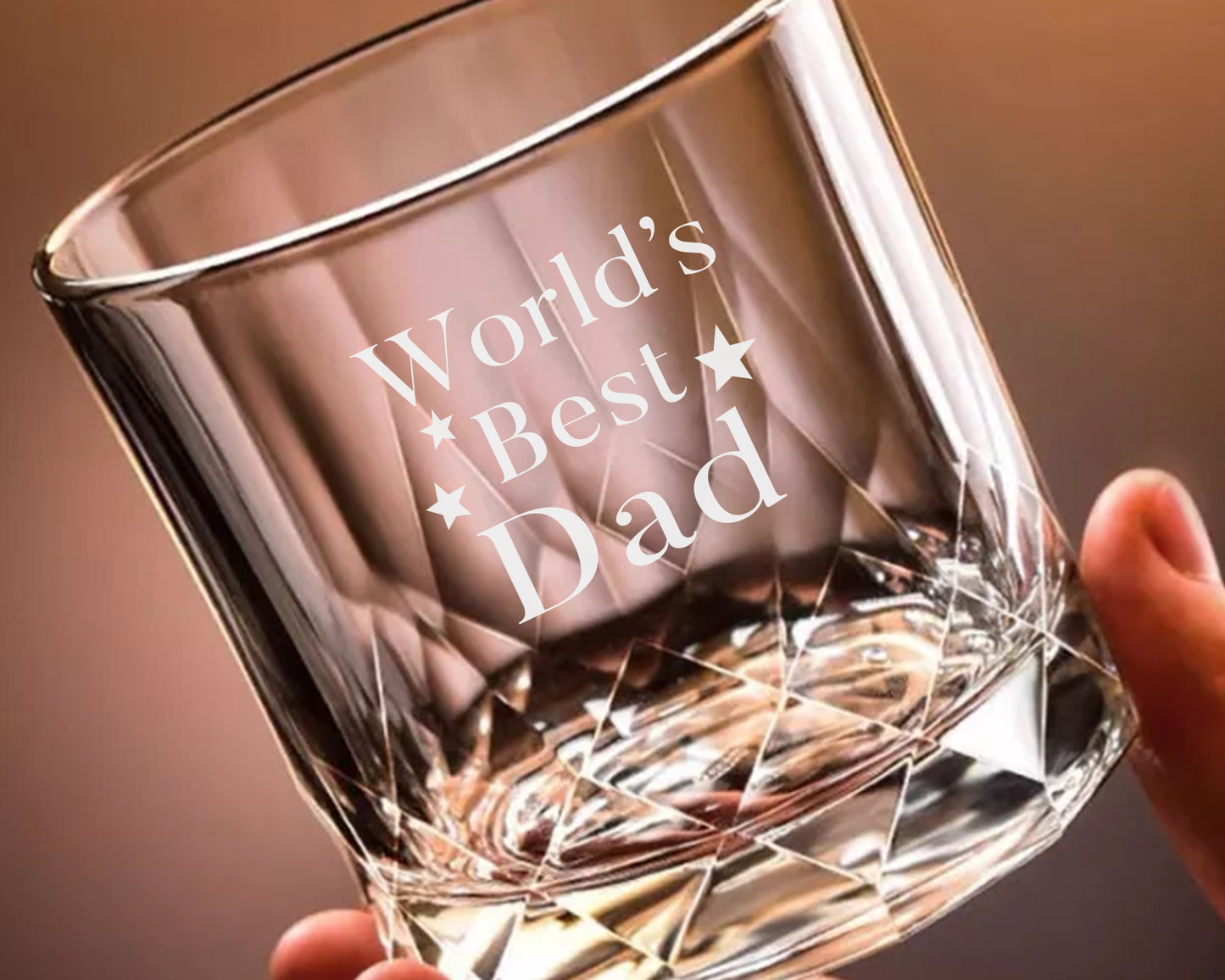 World's Best Dad Engraved Glass