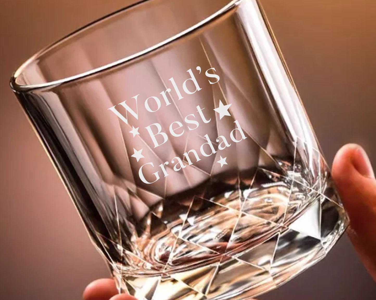 World's Best Grandad Engraved Glass