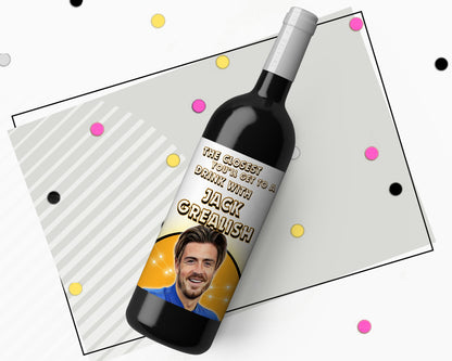 Jack Grealish Funny Wine Label