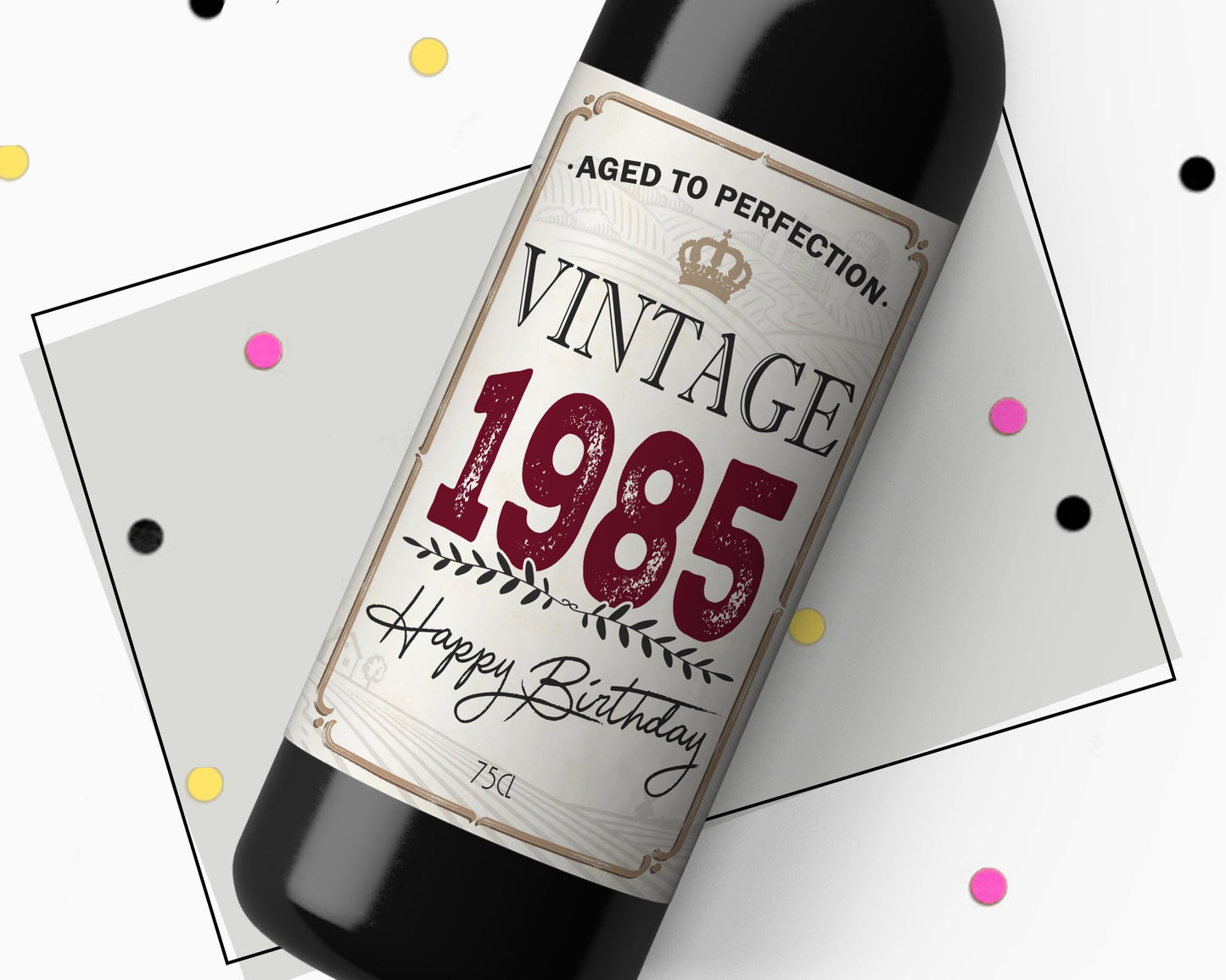 Born 1985 40th Birthday Gift - Wine Label