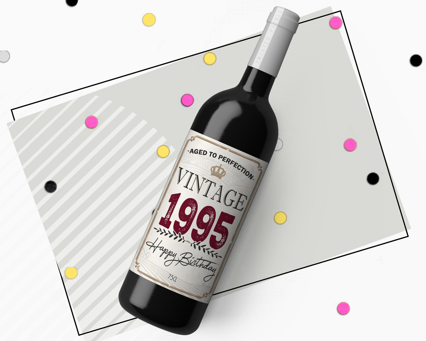 30th Birthday 1995 Special Wine Sticker